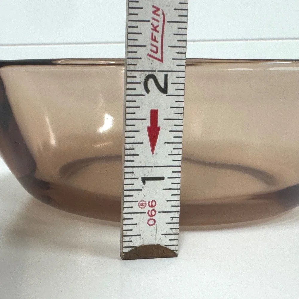 Vintage Visions Corning Amber Glass 0.5L Saucepan Pot
